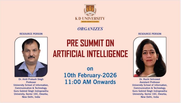 Grand Conference on 'Impact of Artificial Intelligence (AI)' at KD University