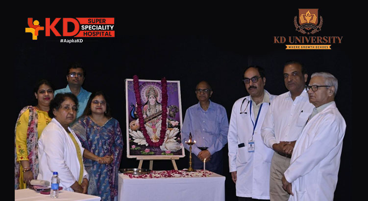 KD Standing Saraswati Pooja Banner