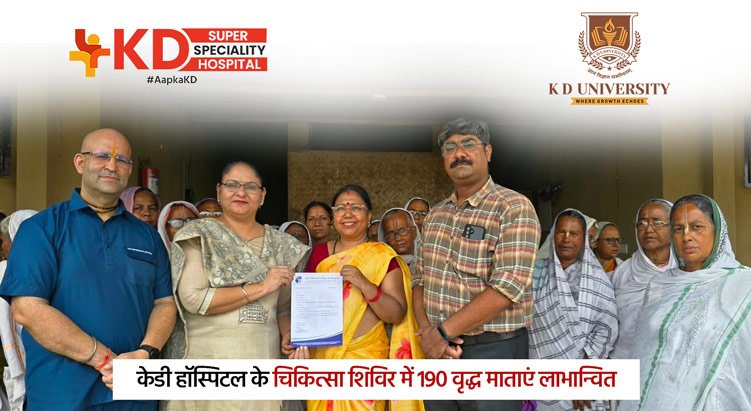 190 elderly mothers benefited from the medical camp at KD Hospital
